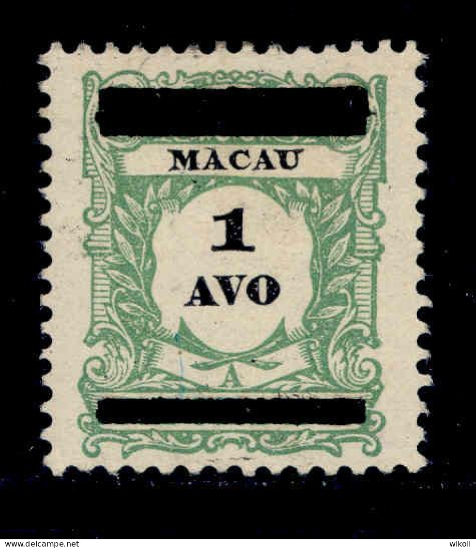 ! ! Macau - 1910 Postage Due W/OVP 1 A - Af. 142 - NGAI (ca 063) - Nuovi