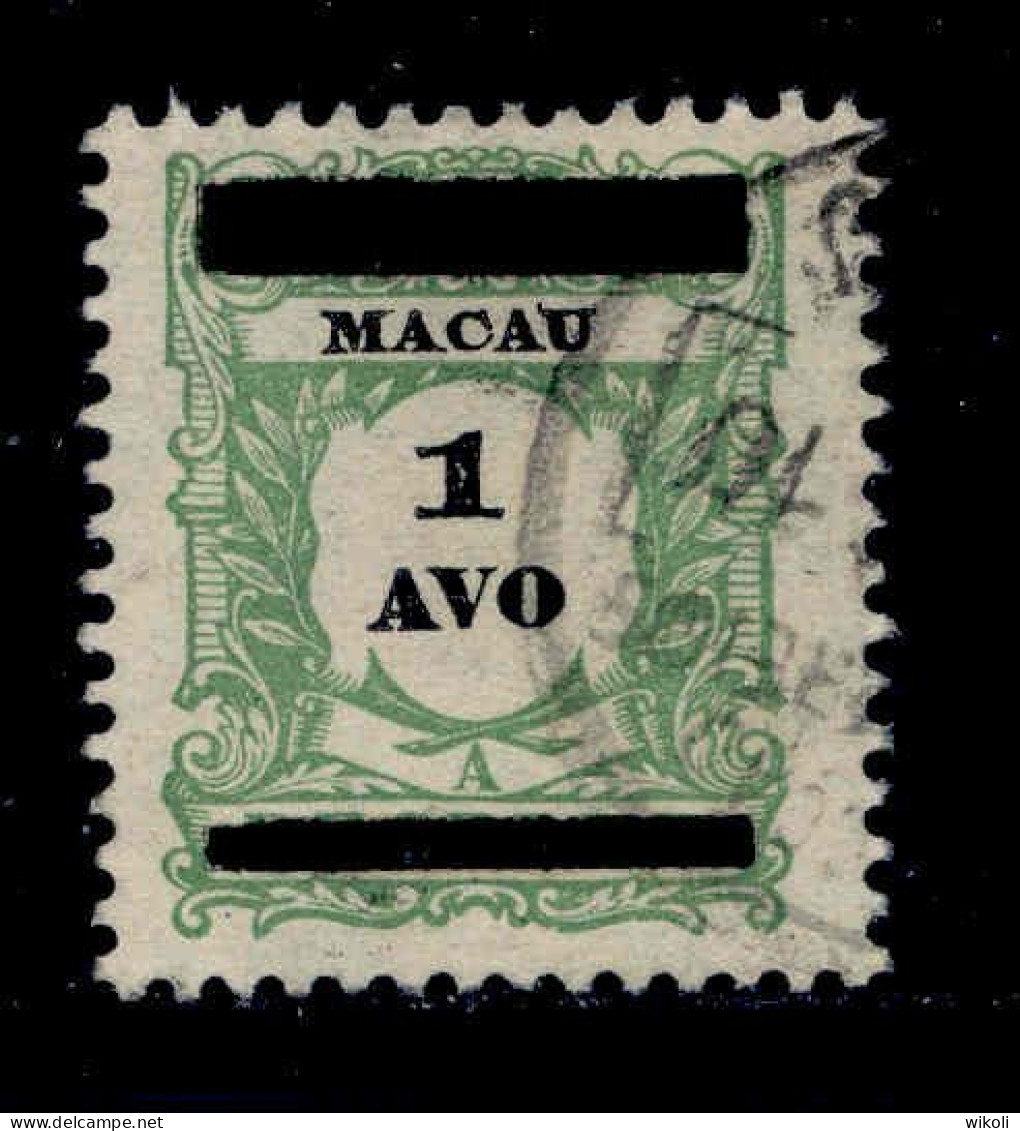 ! ! Macau - 1910 Postage Due W/OVP 1 A - Af. 142 - Used (ca 064) - Used Stamps