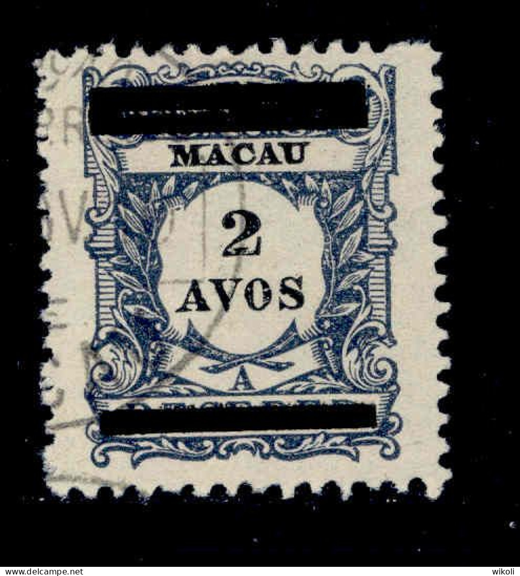 ! ! Macau - 1910 Postage Due W/OVP 2 A - Af. 143 - Used (ca 065) - Gebraucht