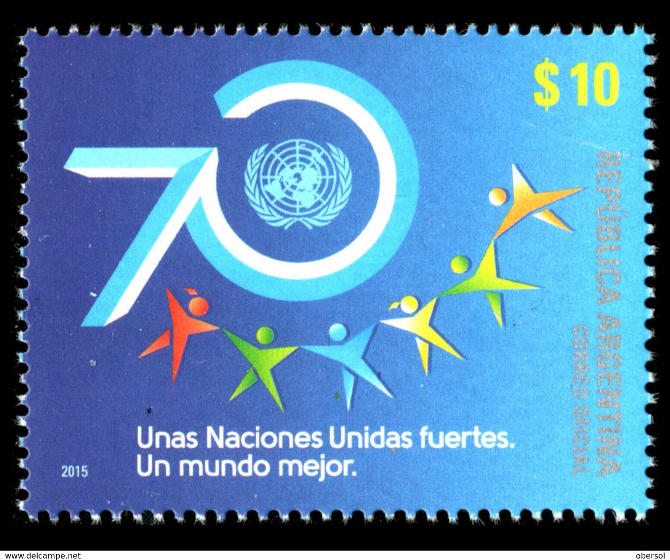 Argentina 2015 70th Anniversary Of The United Nations MNH Stamp - Unused Stamps