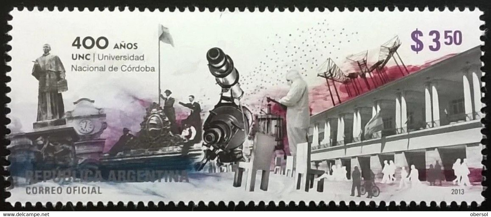 Argentina 2013 400 Years Ot The Cordoba University MNH - Ongebruikt