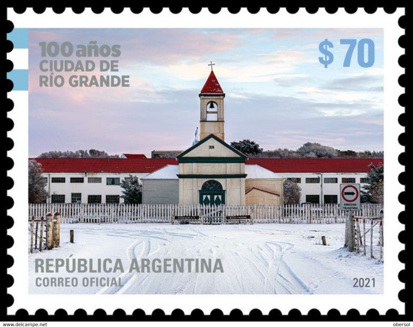 Argentina 2021 City Of Rio Grande 100 Years MNH Stamp - Ungebraucht