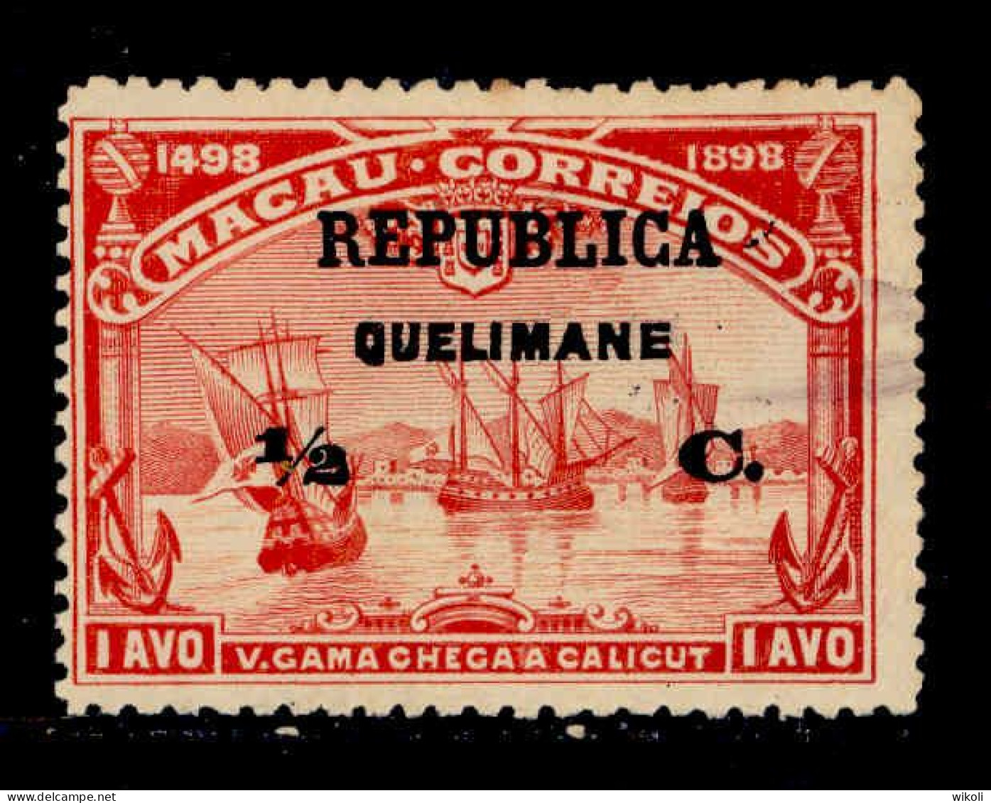 ! ! Quelimane - 1913 Vasco Gama On Macau 1/2 C - Af. 10 - MH (ca 079) - Quelimane