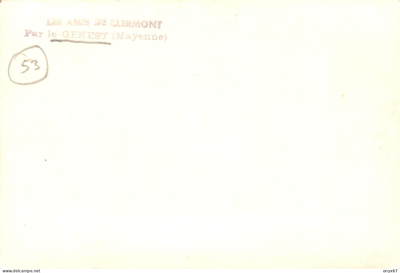 Carte Postale Photo LE GENEST SAINT ISLE-53-Mayenne-Les Amis De Clairmont-Abbaye De Clairmont - Le Genest Saint Isle