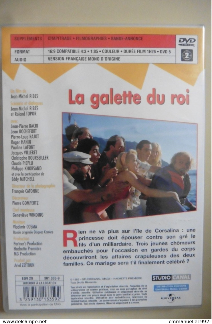 DVD La Galette Du Roi (1986) De J-M. Ribes Avec Rochefort Lafont Rajot Hanin Bacri Villeret E.Mitchell Piéplu Khorsand - Comedy