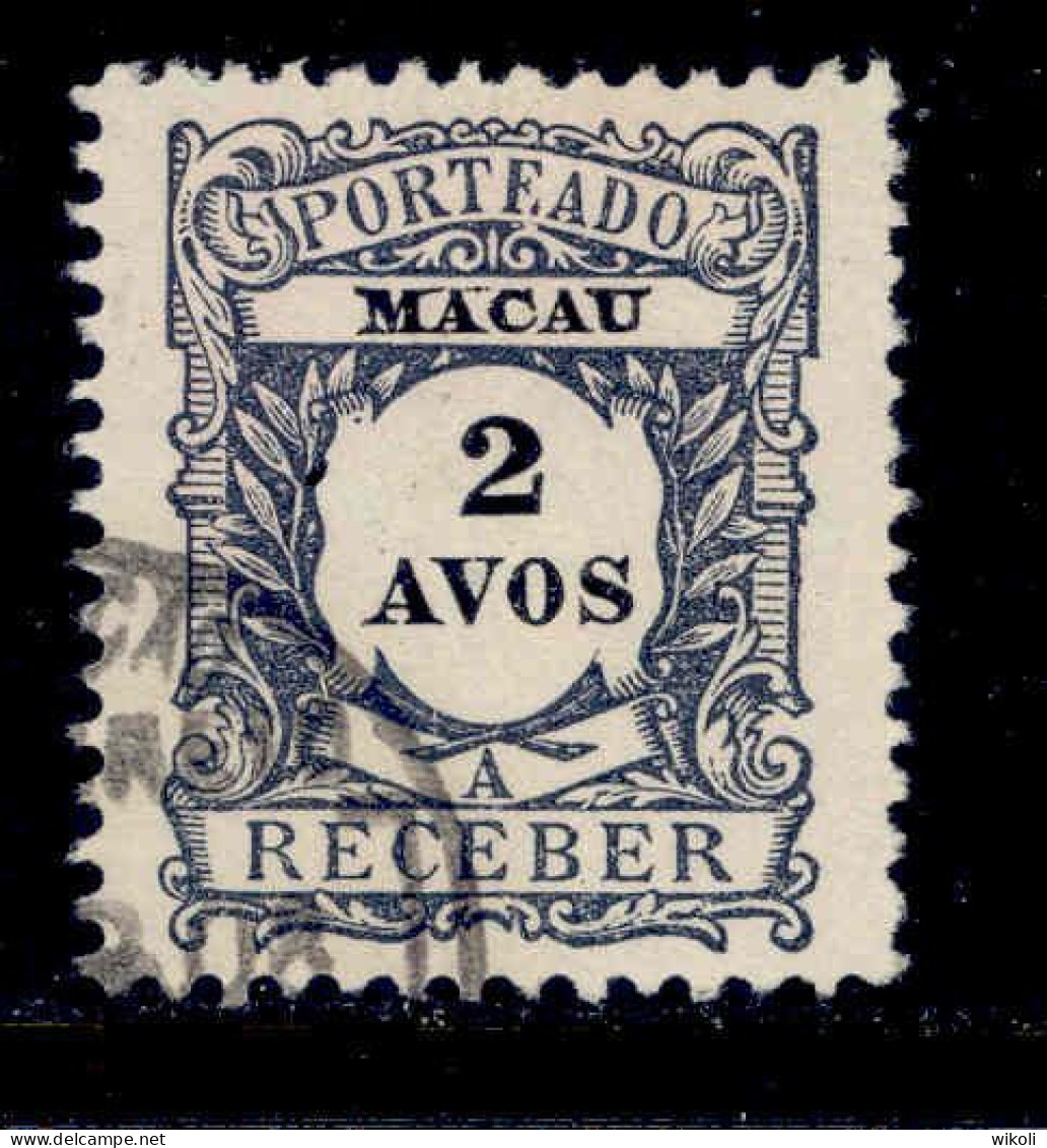 ! ! Macau - 1904 Postage Due 2 A - Af. P 03 - Used (ca 094) - Postage Due