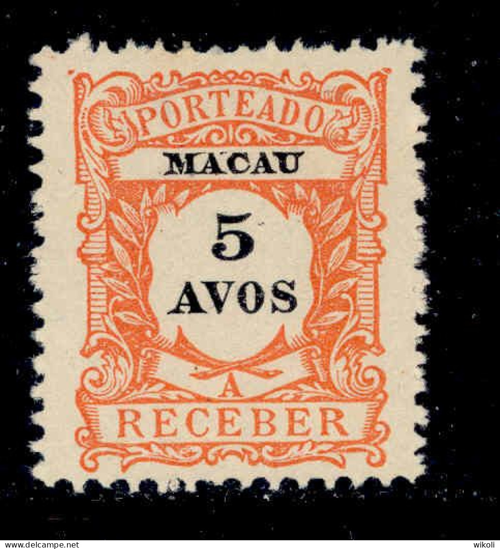 ! ! Macau - 1904 Postage Due 5 A - Af. P 05 - NGAI (ca 096) - Impuestos