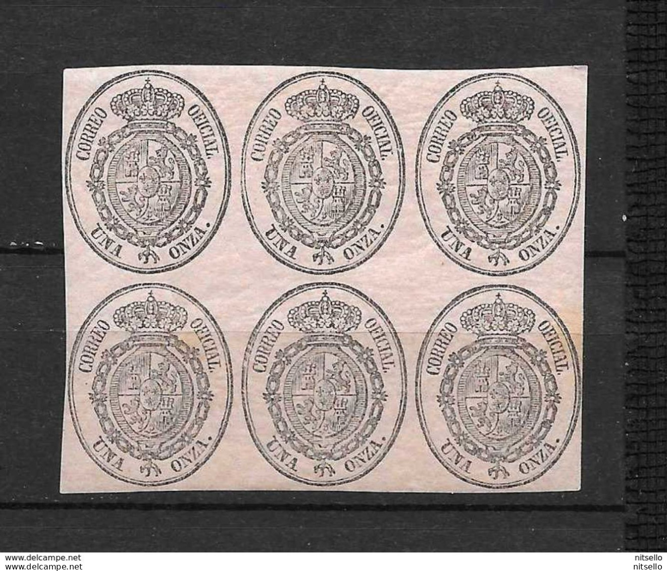 LOTE 1812  ////  (C105) ESPAÑA    EDIFIL Nº: 36 EN BLOQUE   **MNH  LUXE - Unused Stamps