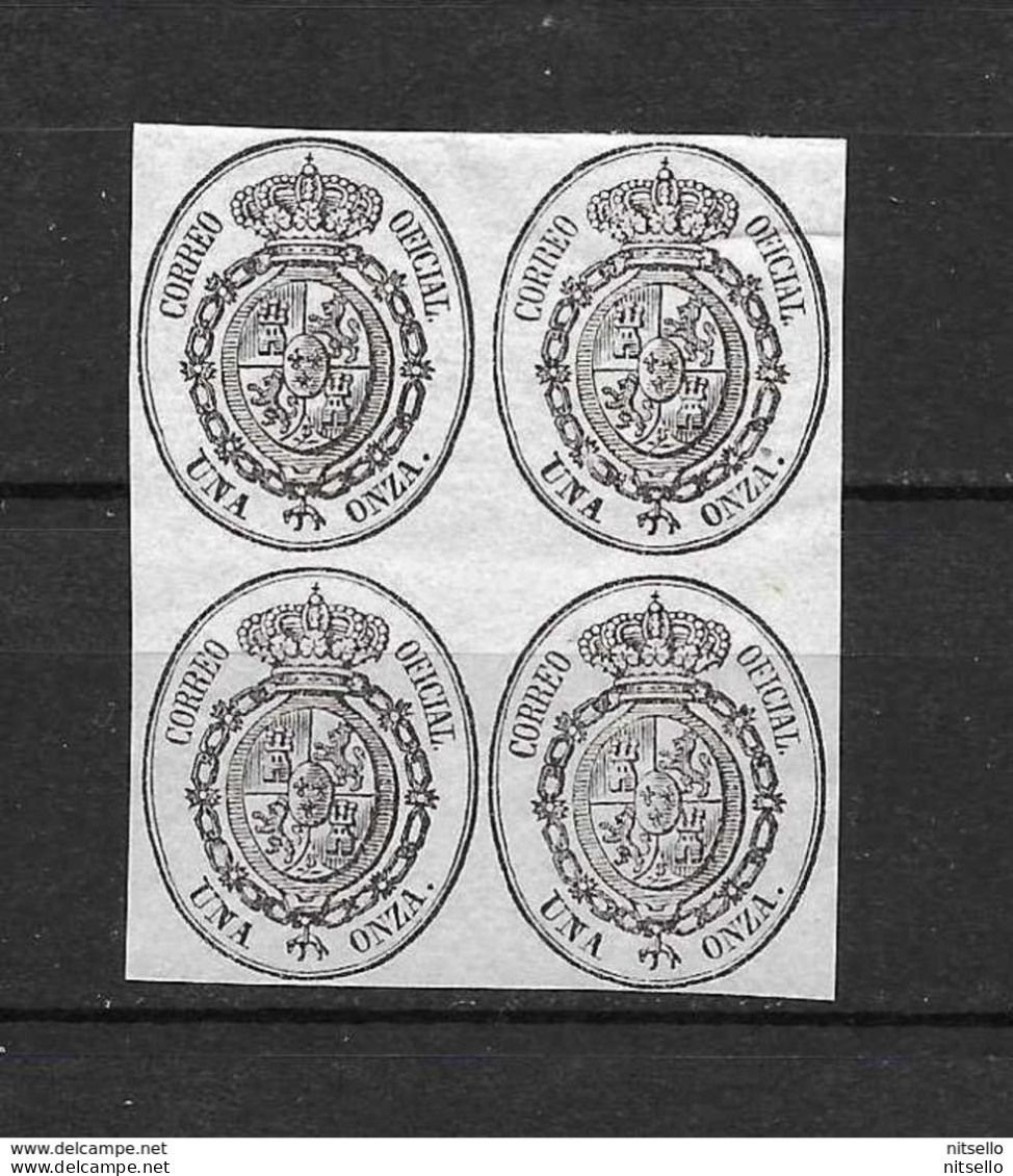 LOTE 1812  ////  (C105) ESPAÑA    EDIFIL Nº: 36 EN BLOQUE   **MNH  LUXE - Unused Stamps