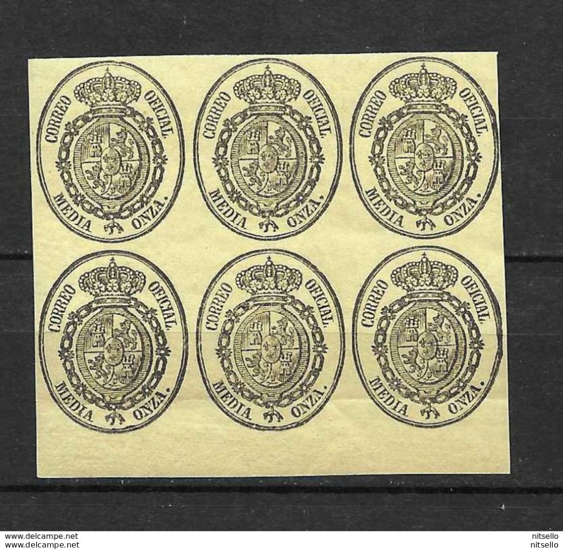 LOTE 1812  ////  (C105) ESPAÑA    EDIFIL Nº: 35  EN BLOQUE **MNH - Nuovi