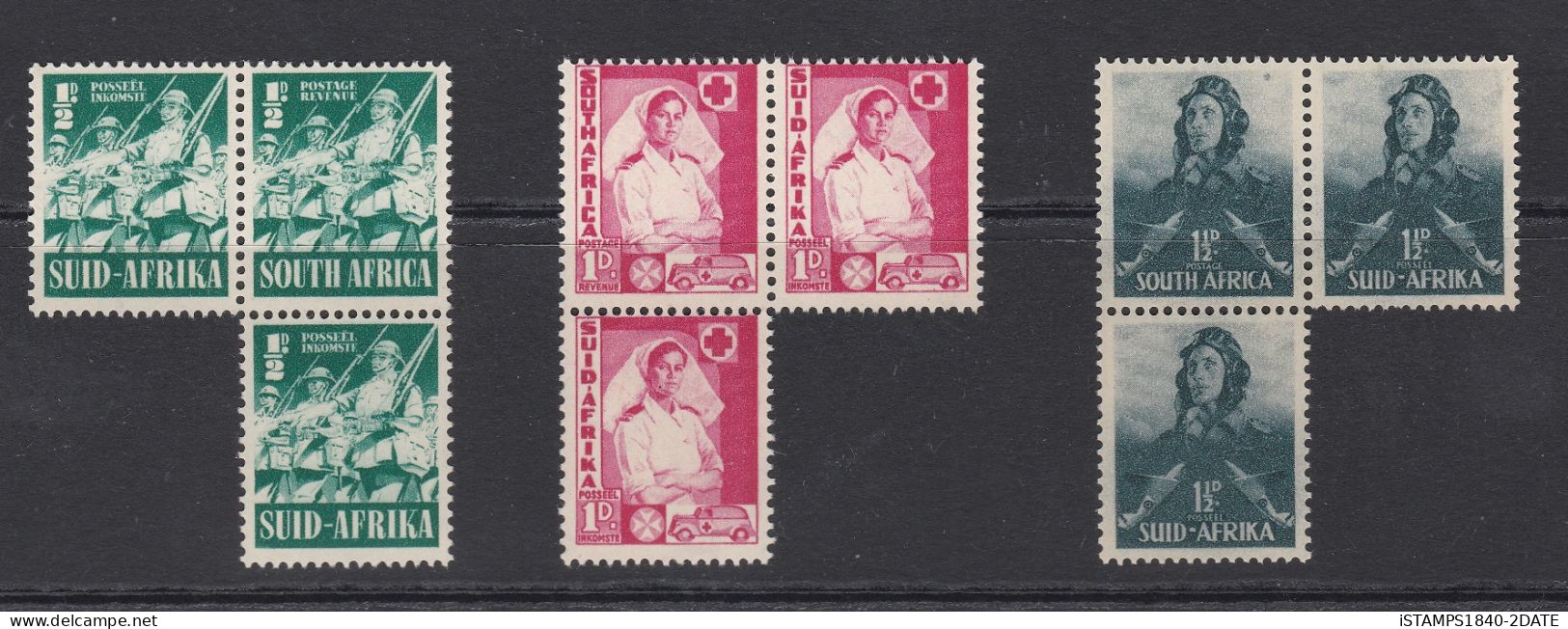 South Africa 1941-46 SG (88-94) Full Set MNH Pairs + SG (95-96) MNH Inc Unlisted Small Variety Cv £60+ - Ongebruikt