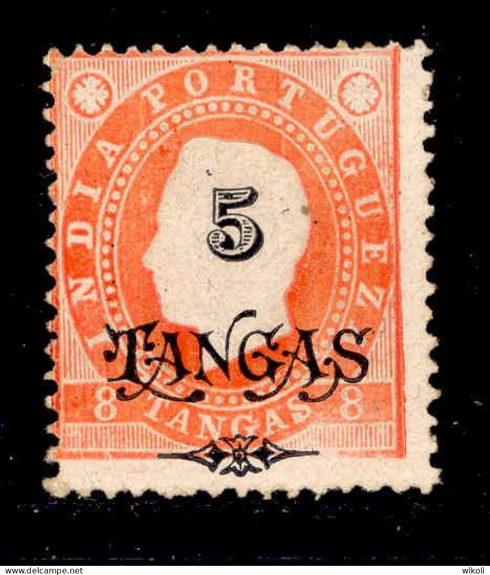 ! ! Portuguese India - 1902 D. Luis OVP 5 Tg (Perf. 12 3/4) - Af. 173 - No Gum (ca 130) - Portugiesisch-Indien