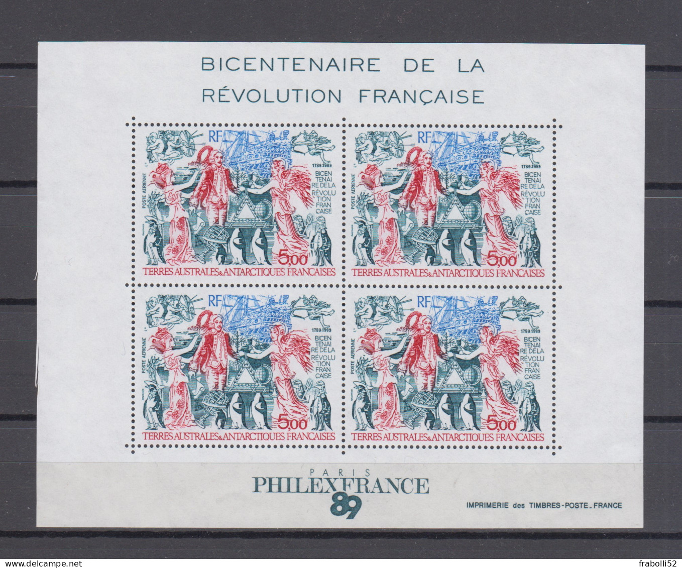 Terre Australi Ed Antartiche Francesi TAAF Nuovi :   BF  N.  1 ** - Blocks & Sheetlets