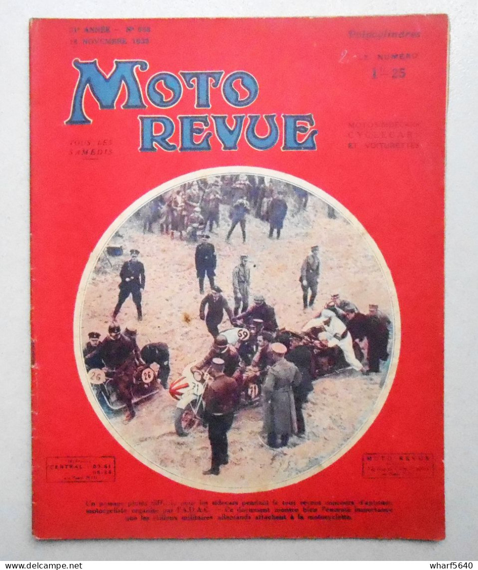 Moto Revue N° 558,  18 Novembre 1933 - 1900 - 1949