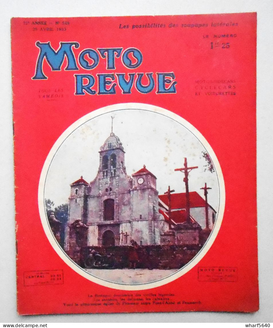 Moto Revue N° 529,  29 Avril 1933 - 1900 - 1949