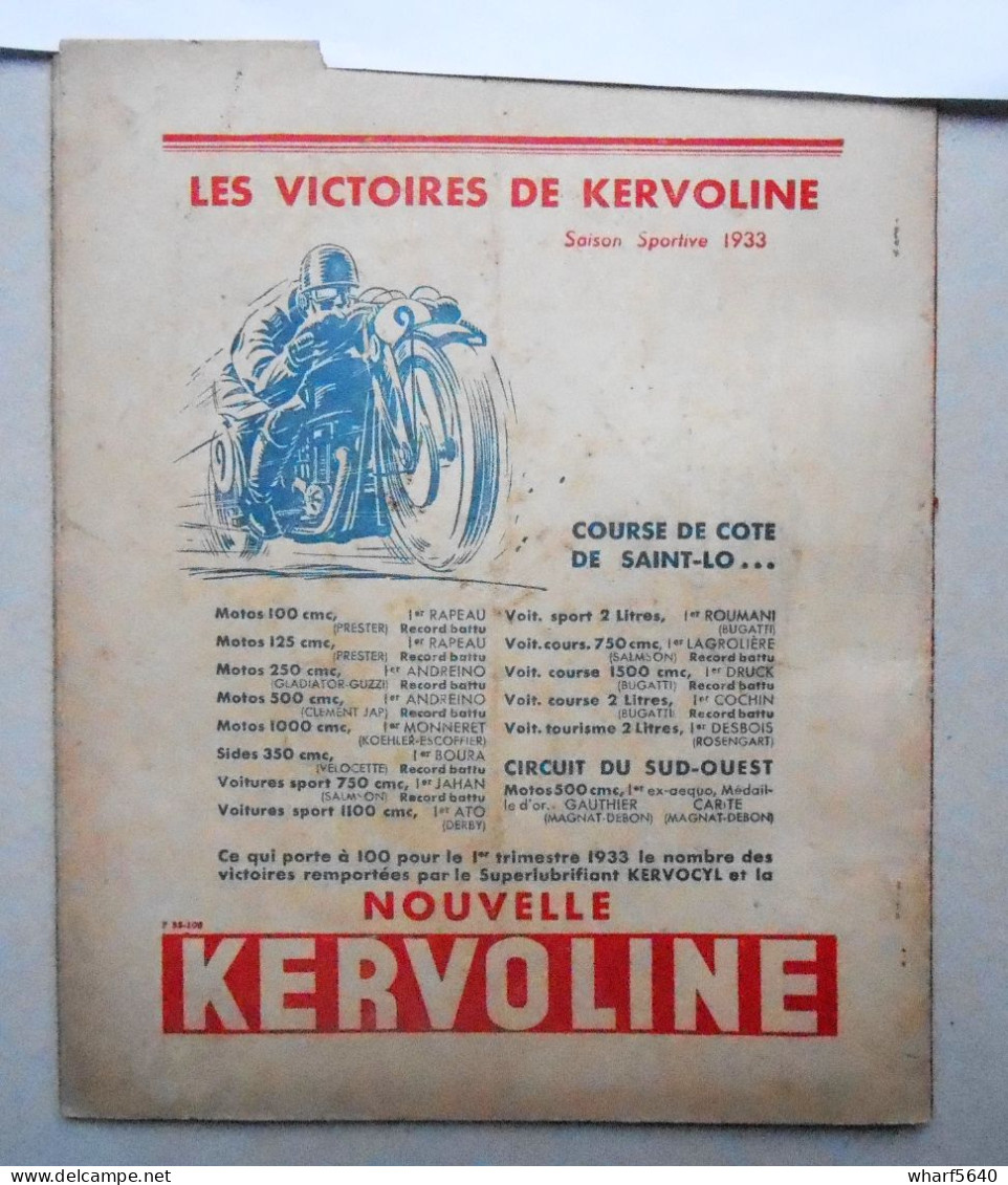 Moto Revue N° 529,  29 Avril 1933 - 1900 - 1949