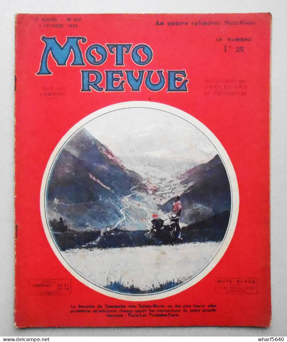 Moto Revue N° 517 -  4 Février 1933 - 1900 - 1949