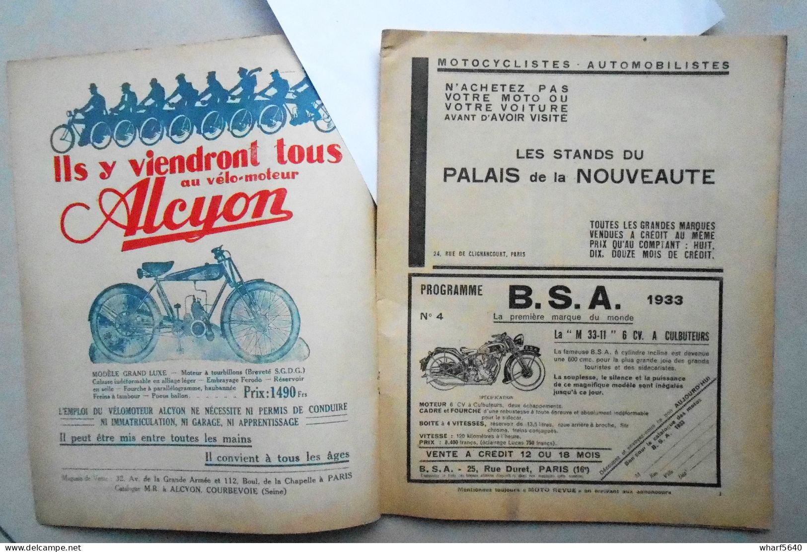 Moto Revue N° 513  -  7 Janvier 1933 - 1900 - 1949