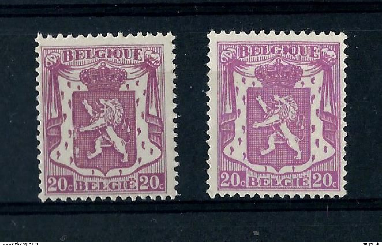 N° 422 - 422a  - Nuances - ** - 1935-1949 Kleines Staatssiegel