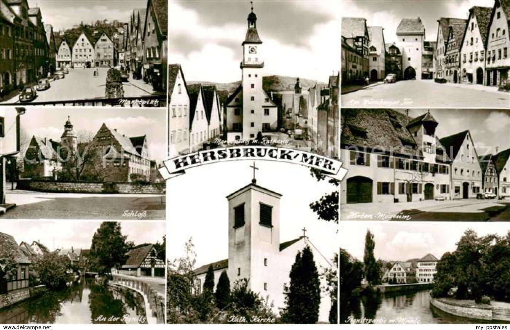 73833137 Hersbruck Marktplatz Schloss Rathaus Nuernberger Tor Hirten Museum Pegn - Hersbruck