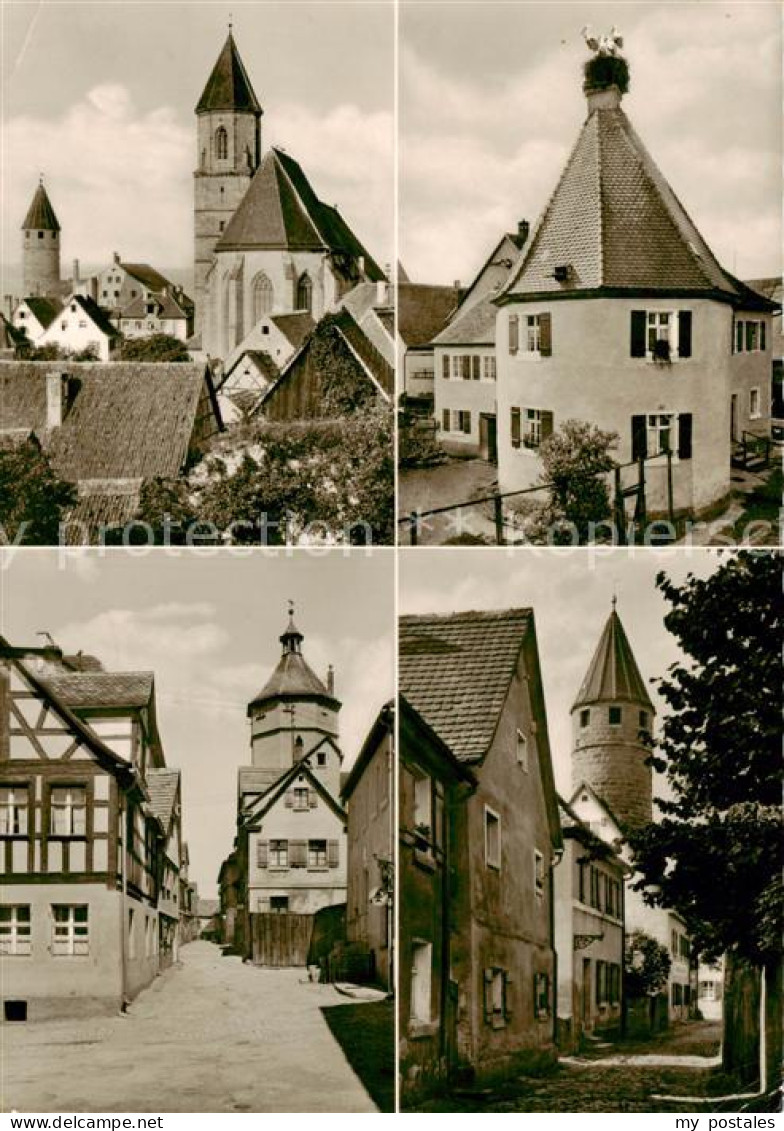 73833086 Gunzenhausen Altmuehlsee Protest Kirche Und Faerberturm Mit Storchennes - Gunzenhausen