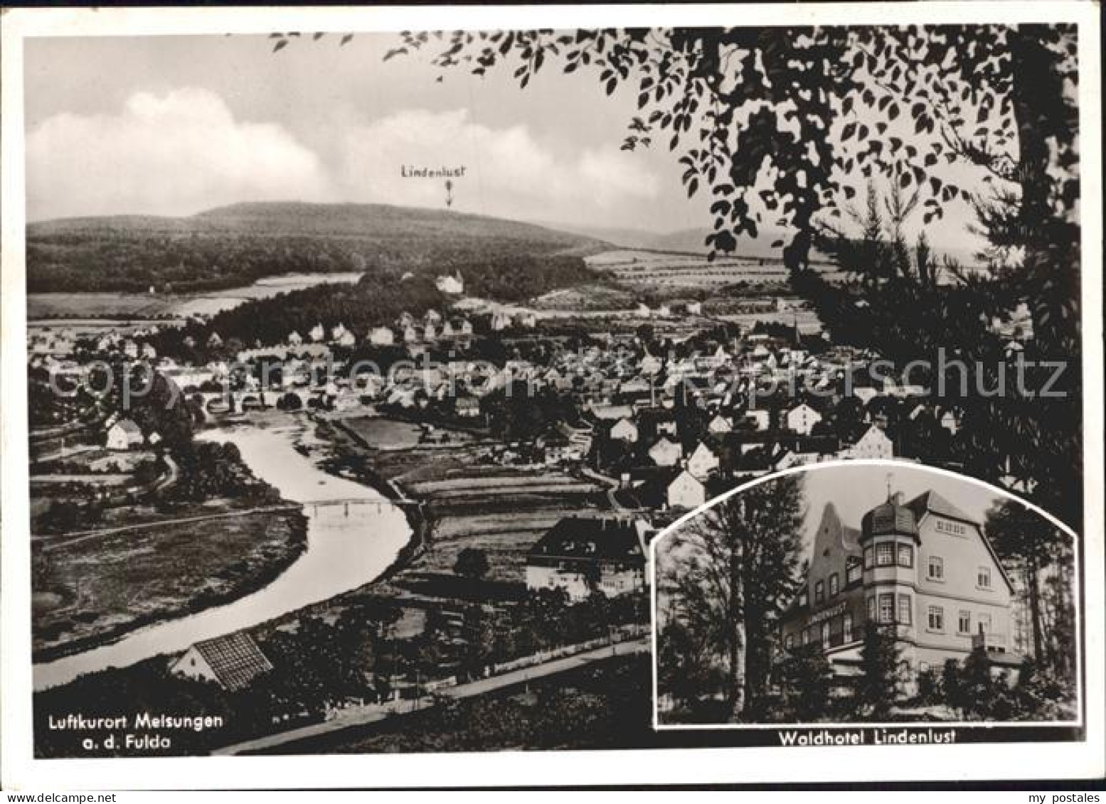 42155211 Melsungen Fulda Fliegeraufnahme Waldhotel Lindenlust Melsungen Fulda - Melsungen