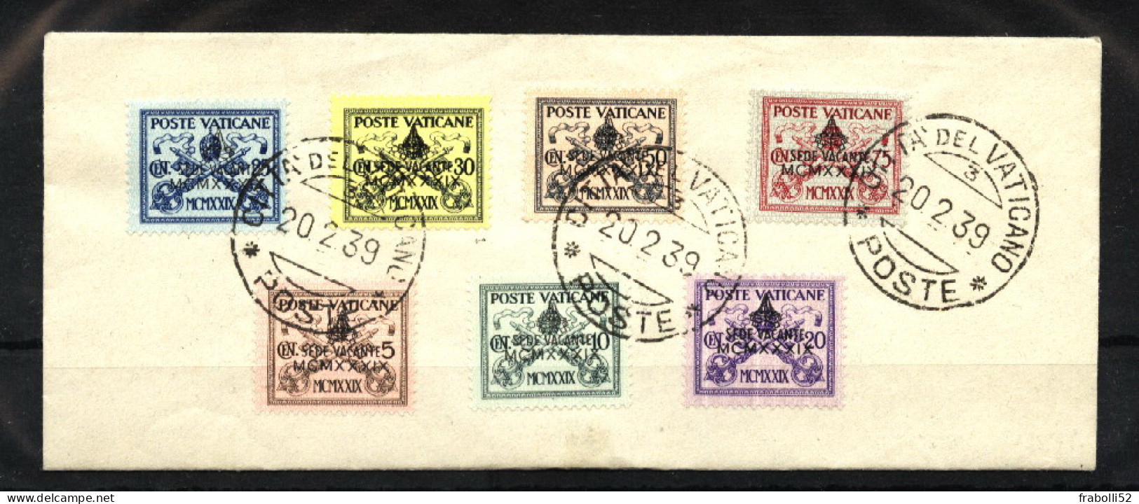 Vaticano Usati Di Qualità:  N. 61-7 Su Busta - Used Stamps