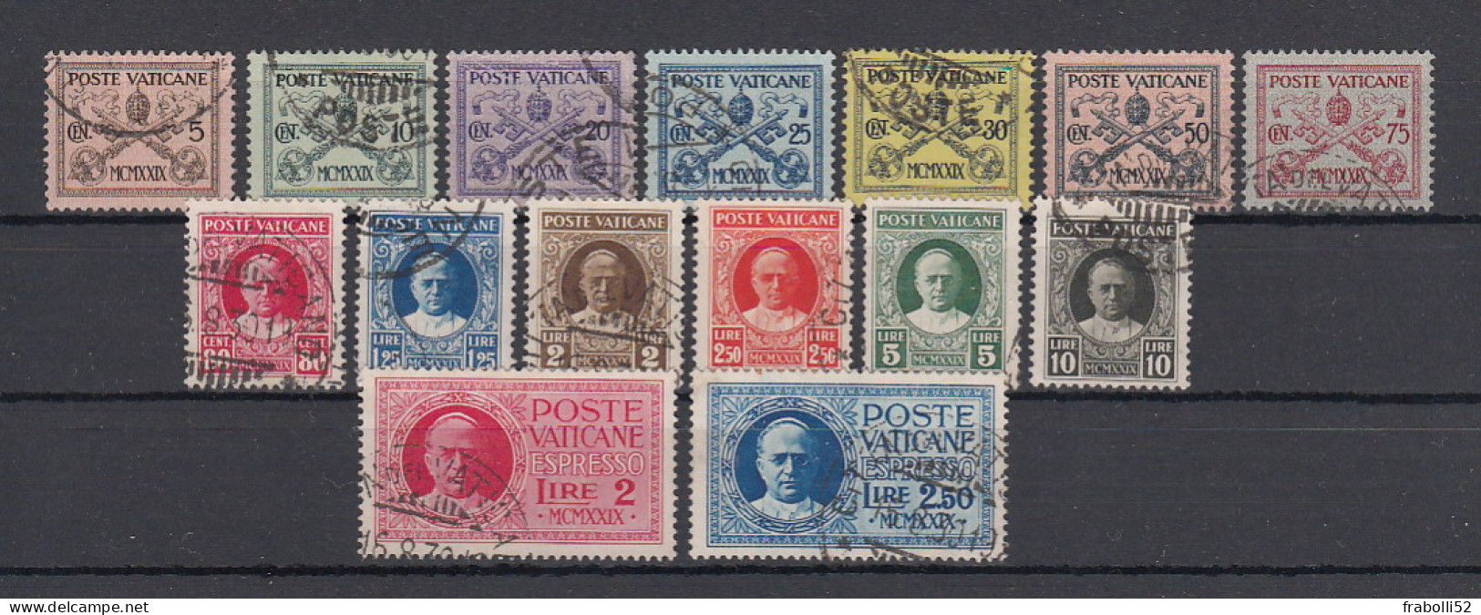 Vaticano Usati Di Qualità: N. 1-13  E  Espressi N. 1-2 - Used Stamps