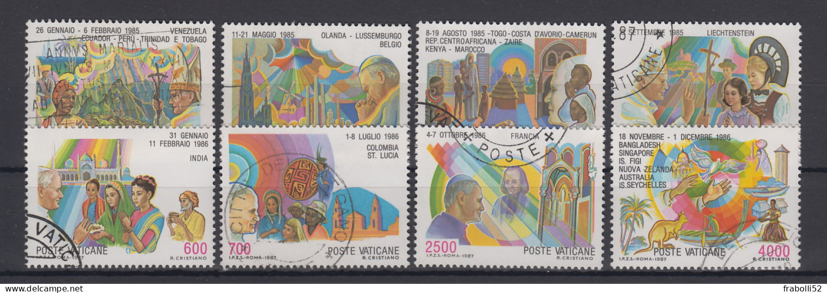 Vaticano Usati Di Qualità: N. 817-24 - Used Stamps