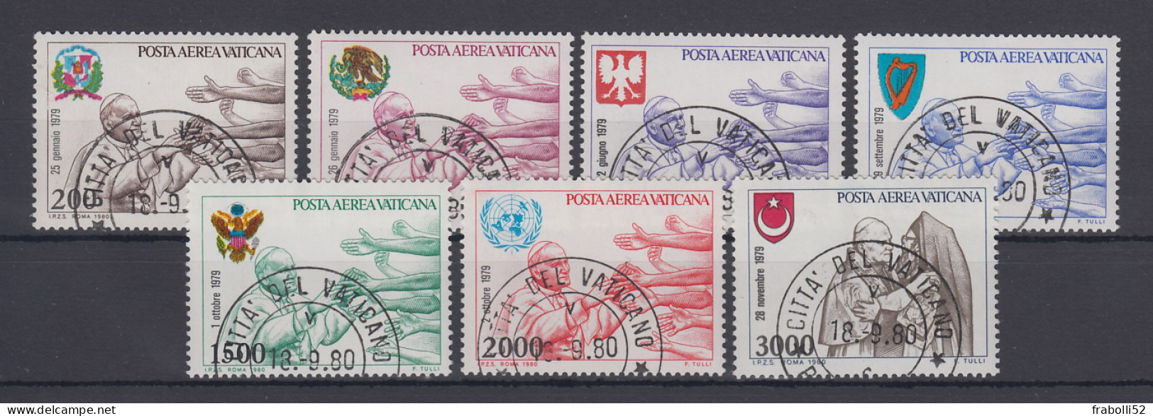 Vaticano Usati Di Qualità: P.A.  N. 66-72  Lusso - Airmail