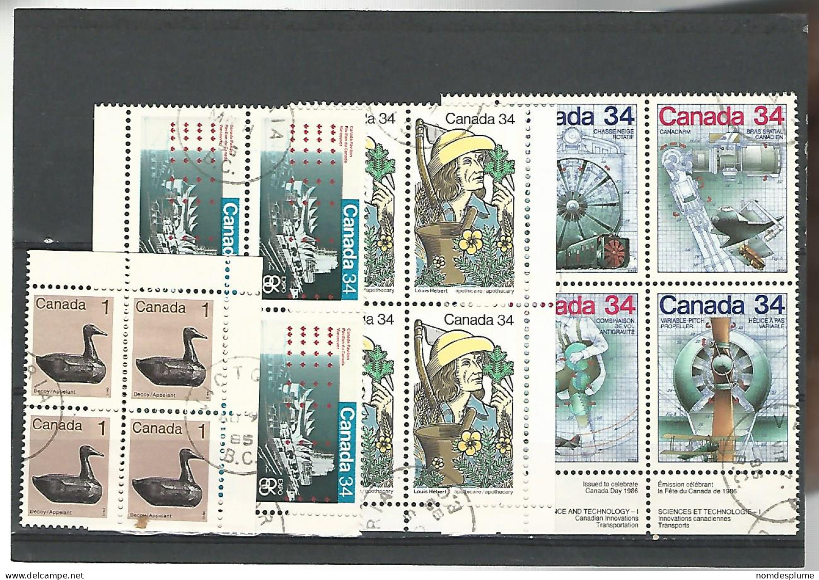 54566 ) Collection Canada Block - Hojas Bloque