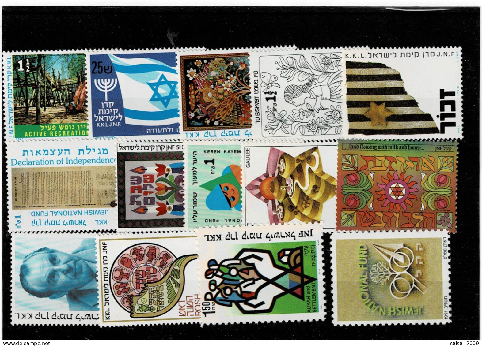 ISRAEL ,14 Francobolli Nuovi MNH ,qualita Splendida - Ungebraucht (ohne Tabs)