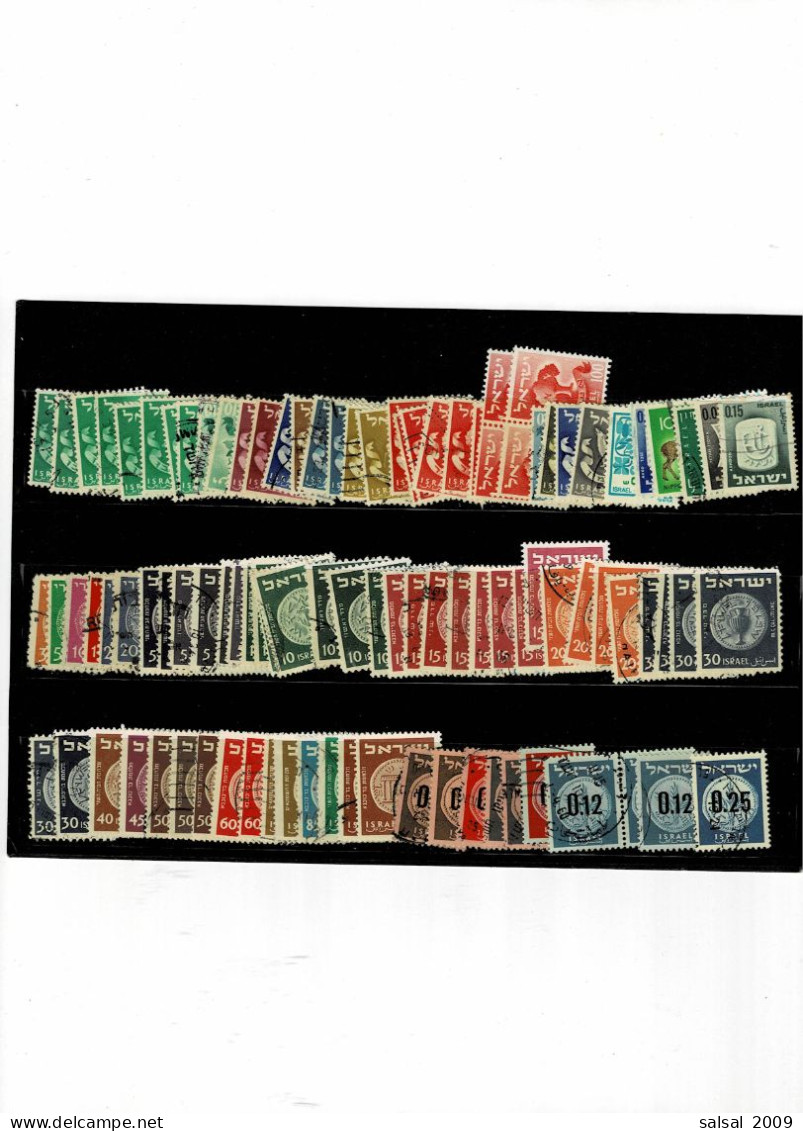 ISRAEL ,270 Pezzi Con E Senza Tab.con Ripetizioni ,usati ,in Genere Qualita Ottima - Used Stamps (with Tabs)