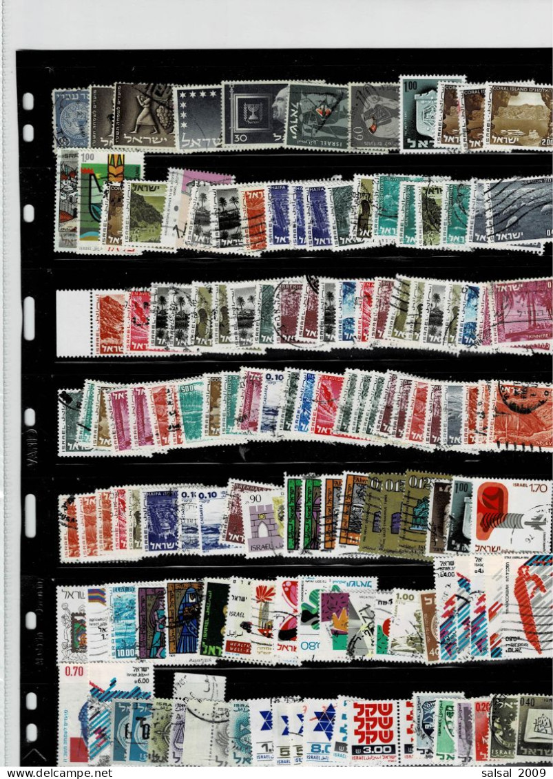 ISRAEL ,anni Diversi ,21 Pezzi Con Tab.+oltre 310 Pezzi Tutti Usati ,in Genere Qualita Ottima - Used Stamps (without Tabs)