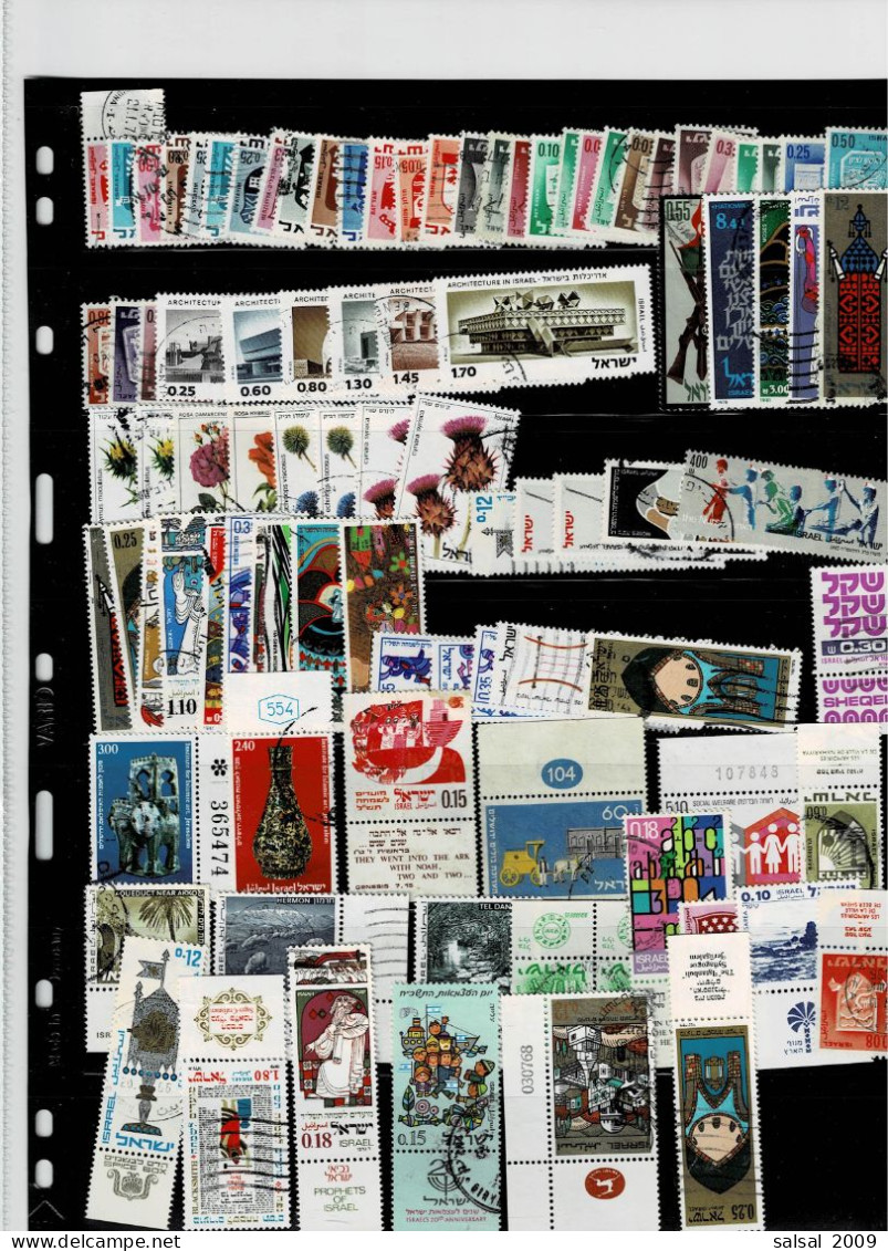 ISRAEL ,anni Diversi ,21 Pezzi Con Tab.+oltre 310 Pezzi Tutti Usati ,in Genere Qualita Ottima - Used Stamps (without Tabs)