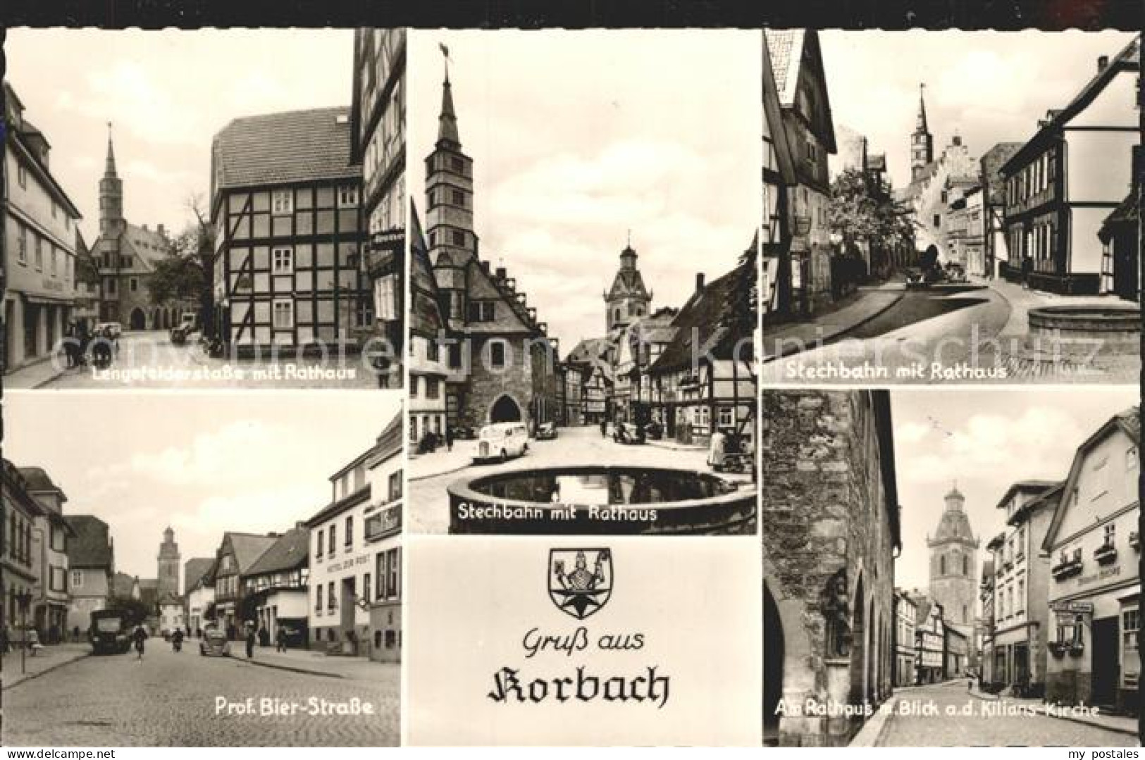 42152909 Korbach Stechbahn Rathaus Kilians Kirche  Korbach - Korbach