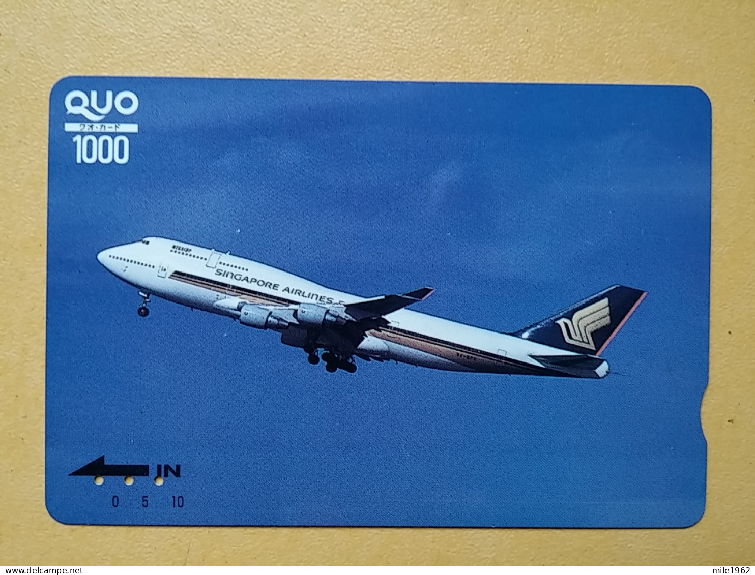 T-443 - JAPAN, Japon, Nipon, Carte Prepayee, Prepaid Card, Avion, Plane, Avio - Aviones