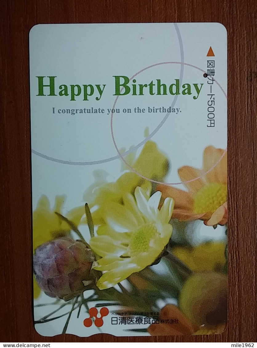 T-446 - JAPAN, Japon, Nipon, Carte Prepayee, Prepaid Card, FLOWER, FLEUR - Blumen