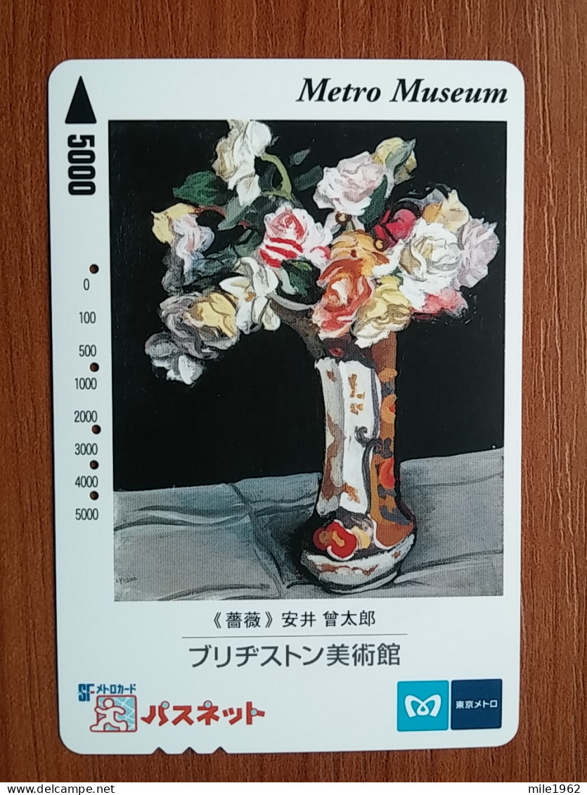 T-446 - JAPAN, Japon, Nipon, Carte Prepayee, Prepaid Card, FLOWER, FLEUR - Flores