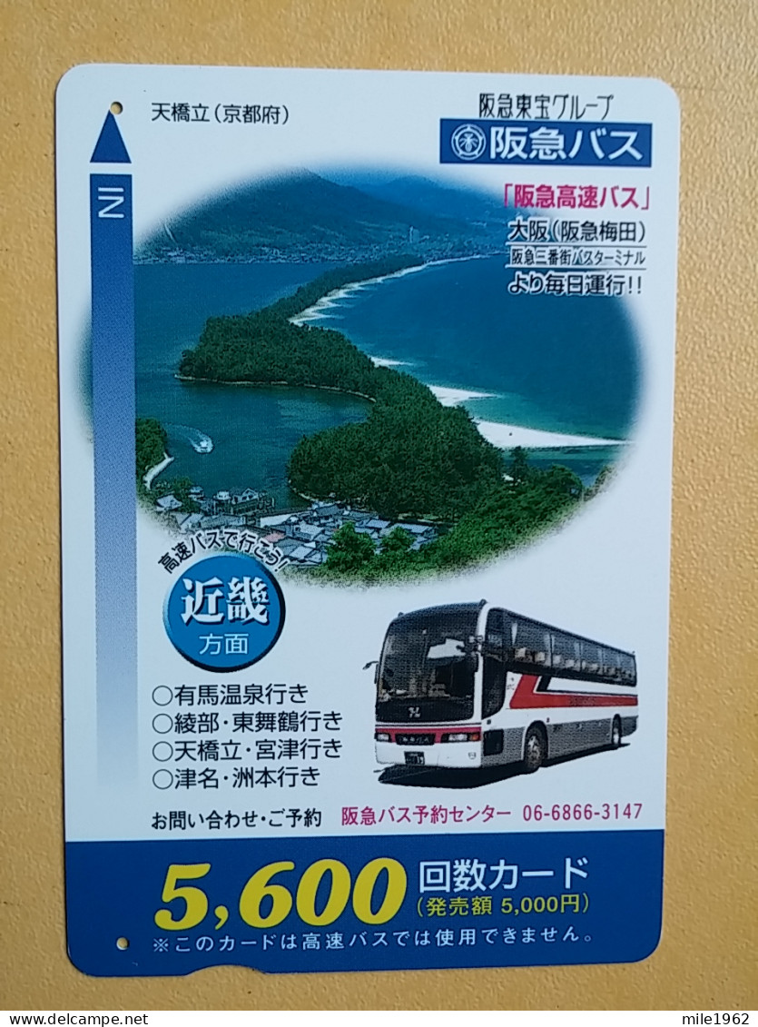 T-451 - JAPAN, Japon, Nipon, Carte Prepayee, Prepaid Card, Bus, Autobus - Voitures