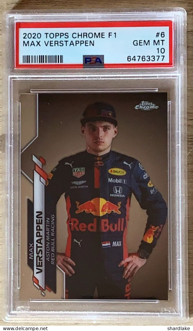 Topps PSA 10 - Max Verstappen - Chrome- #6 - 2020 - Automovilismo - F1