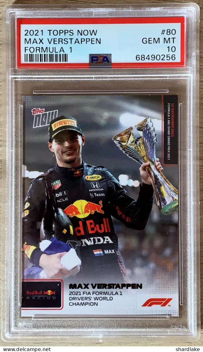 Topps PSA 10 - Max Verstappen - #80 - 2021 - Autosport - F1