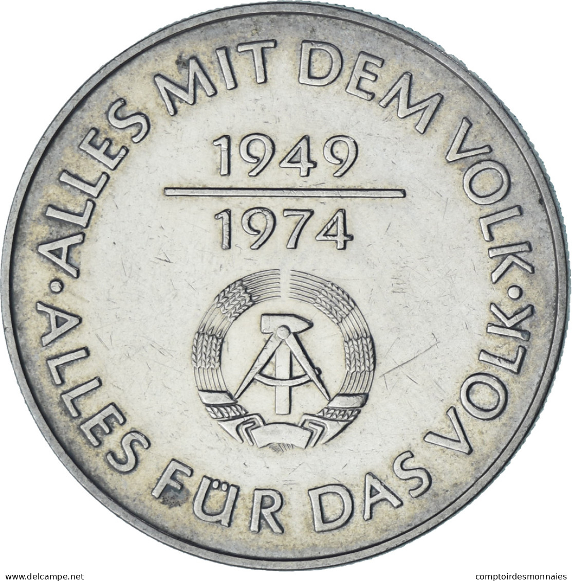 Monnaie, République Démocratique Allemande, 10 Mark, 1974, Berlin, SUP - Andere & Zonder Classificatie