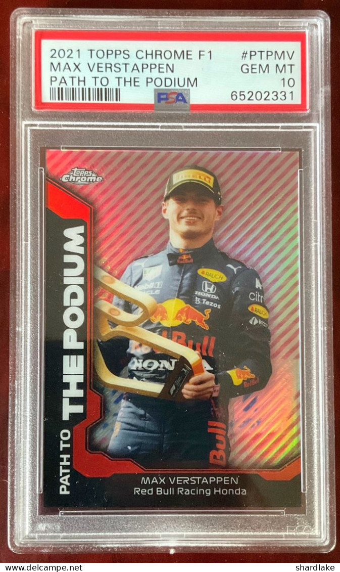 Topps - PSA 10 - Max Verstappen - Chrome F1 Path To The Podium - #PTPMV - 2021 - Automobilismo - F1