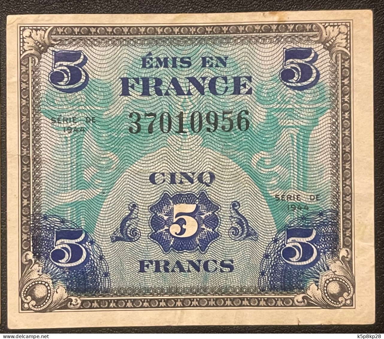 1944 France Banknotes, VF - Ohne Zuordnung