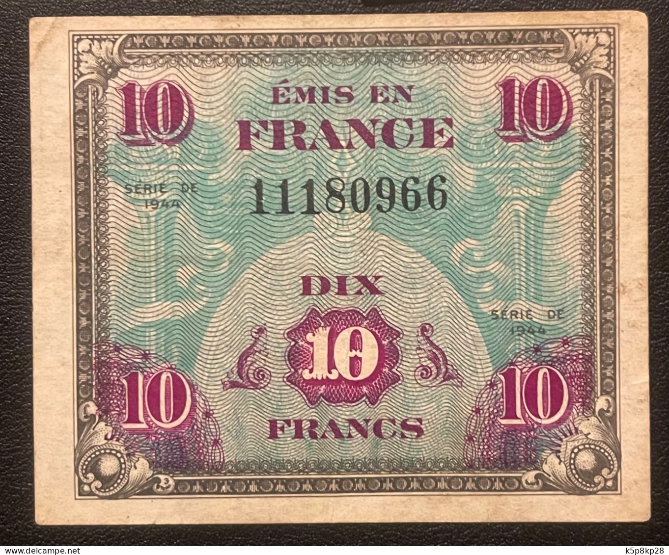 1944 France Banknotes, VF - Ohne Zuordnung