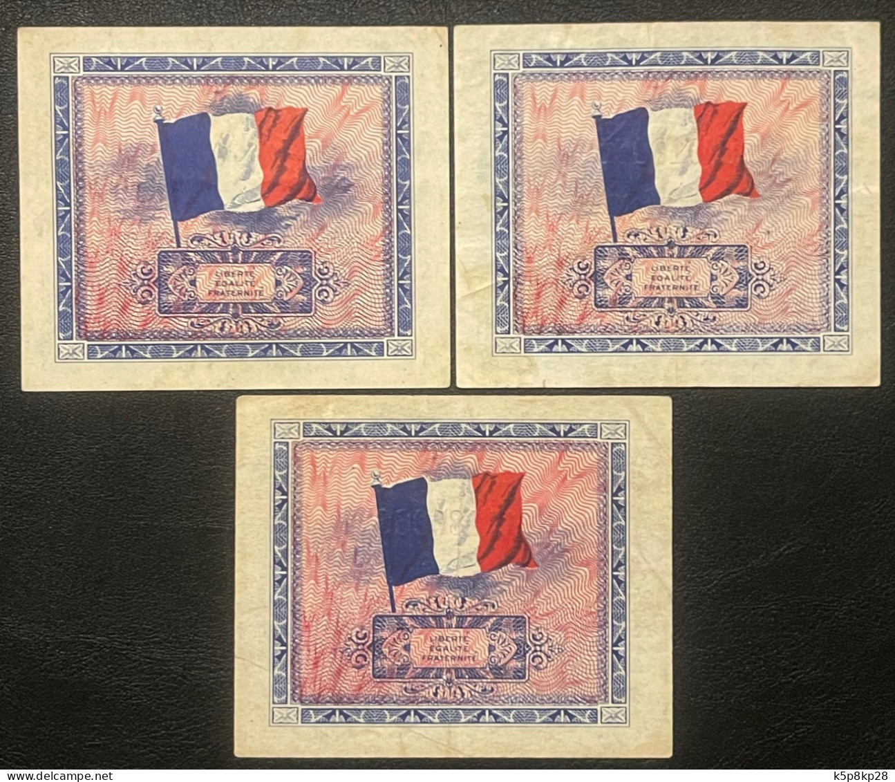 1944 France Banknotes, VF - Ohne Zuordnung