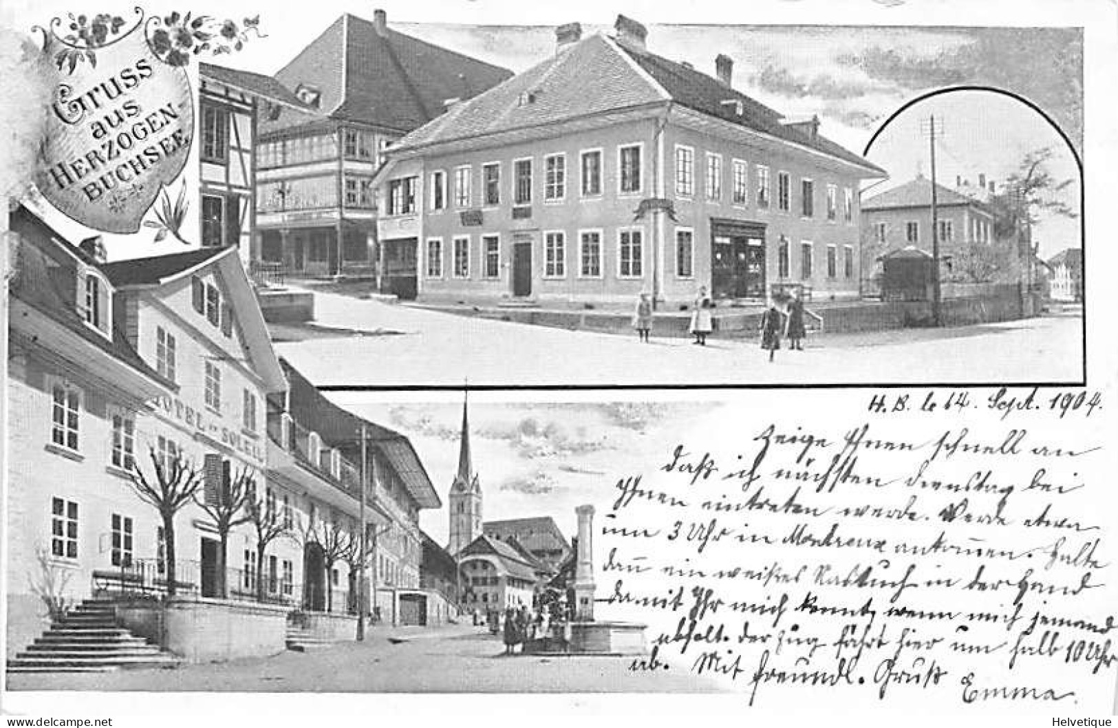 Gruss Aus Herzogenbuchsee Litho 1904 - Herzogenbuchsee