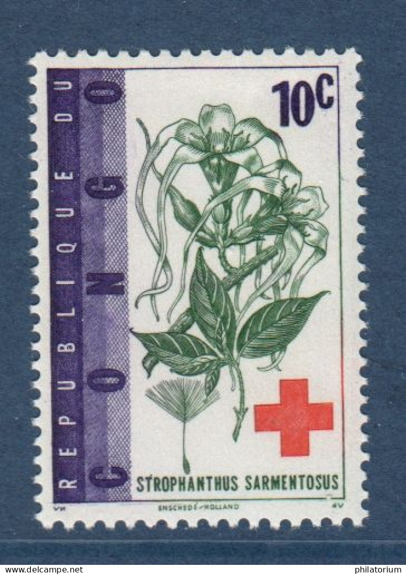 Congo République, **, Yv 495, Mi 119,  Strophanthus Sarmentosus, - Neufs