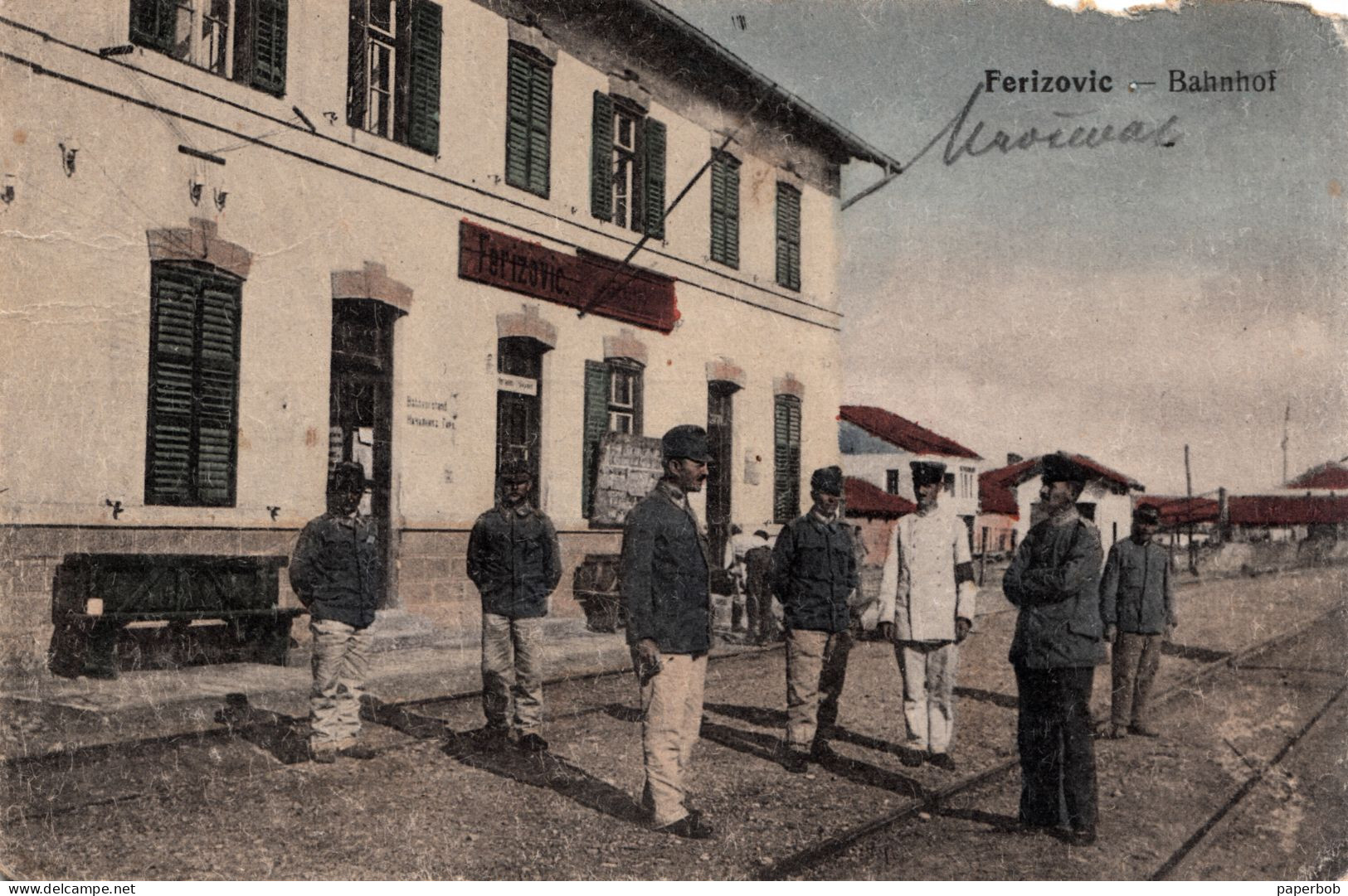 FERIZAJ , FERIZOVIC , UROSEVAC, KOSOVO  - BAHNHOF , RAILWAY STATION 1920 - Kosovo